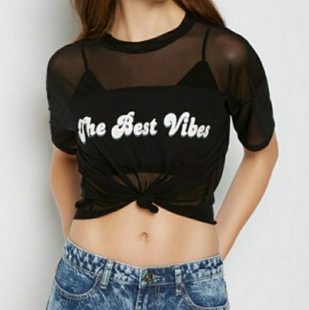 The Best Vibes Mesh Tee